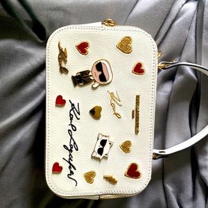 Karl mini tote 8 x 5 no shoulder strap